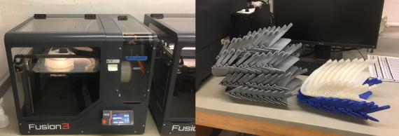 3D printer and 3D-printed facemasks