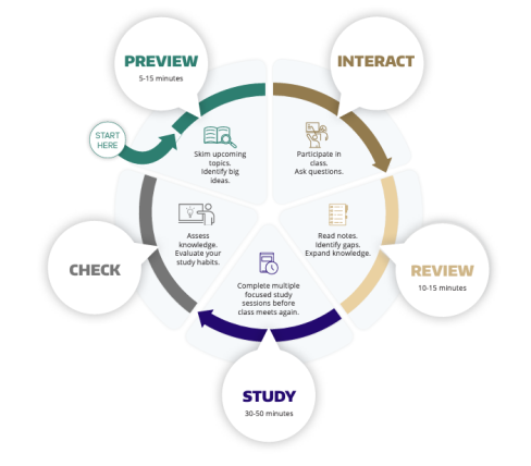 The Learning Cycle: Preview, Interact, Review, Study, Check