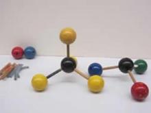ball-and-stick molecular models
