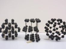 ball and stick models of carbon structures