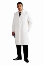 man in white lab coat