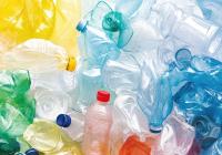 plastic bottles discarded in pile