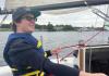Ben sailing on Lake Union.