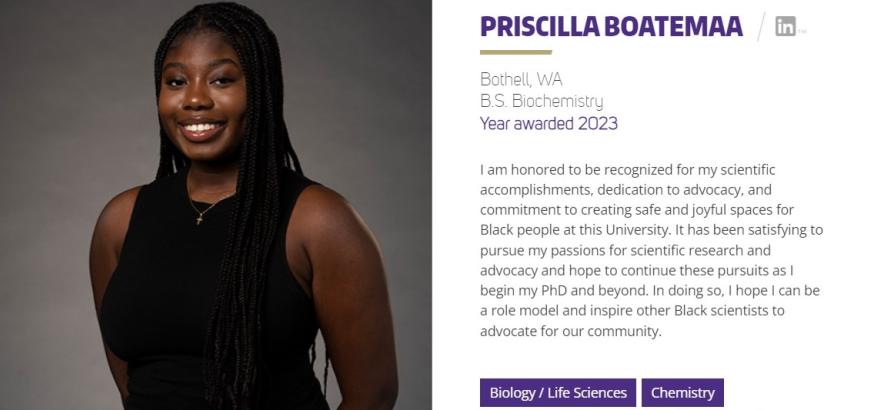 Priscilla Boatemaa Husky 100 Profile