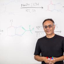 Rathod at a white board